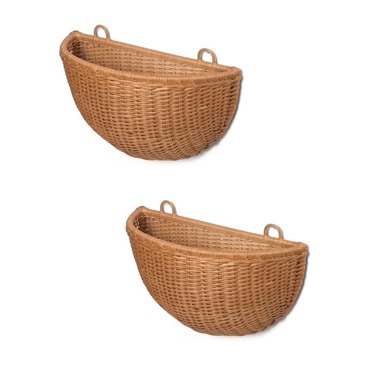 Braided väggkorgar 2-pack, Natural ferm LIVING