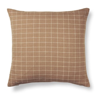 ferm LIVING Brown kudde 50×50 cm Check