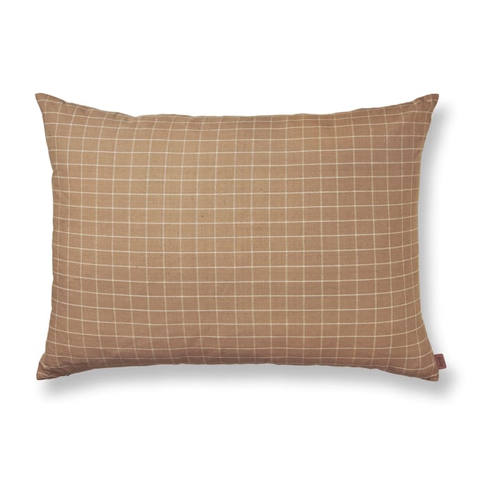 Brown kudde 60x80 cm - Check - Ferm LIVING