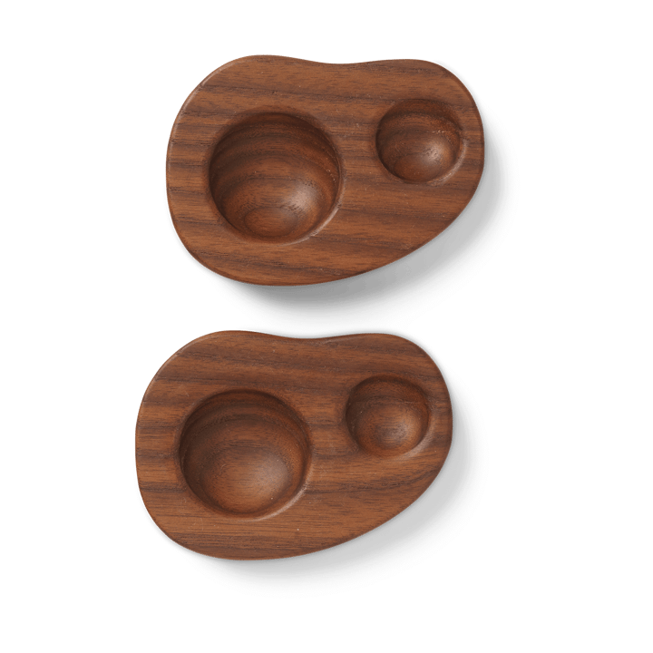 Cairn äggkopp 2-pack, Dark brown ferm LIVING