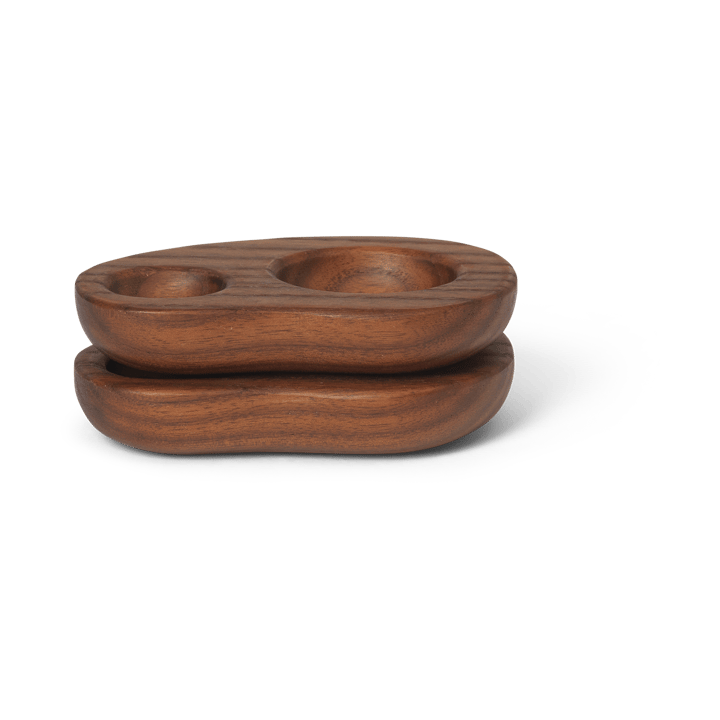 Cairn äggkopp 2-pack, Dark brown ferm LIVING