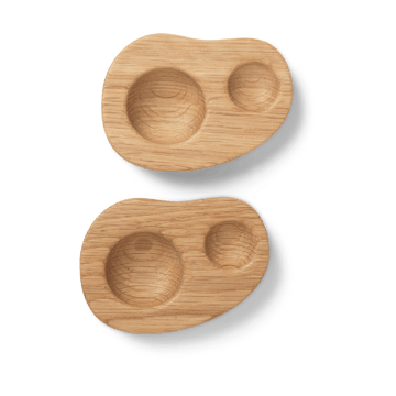 ferm LIVING Cairn äggkopp 2-pack Oak