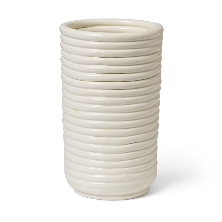 Corduroy vas 21 cm, Off white ferm LIVING