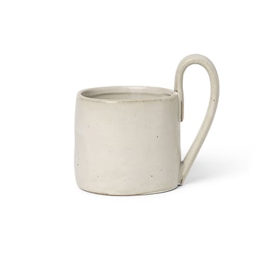 ferm LIVING Flow mugg 36 cl Off-white speckle