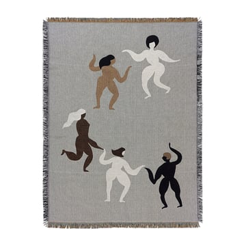 ferm LIVING Free tapestry pläd 120×170 cm Grey