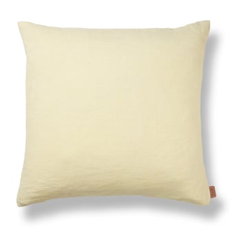 ferm LIVING Heavy Linen kudde 50×50 cm Lemon