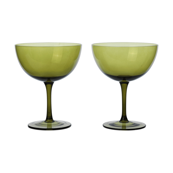 Host cocktailglas 24 cl 2-pack, Moss green ferm LIVING