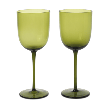 ferm LIVING Host vitvinsglas 30 cl 2-pack Moss Green