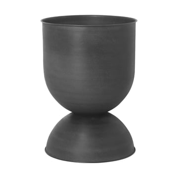 ferm LIVING Hourglass kruka medium Ø41 cm Svart-mörkgrå