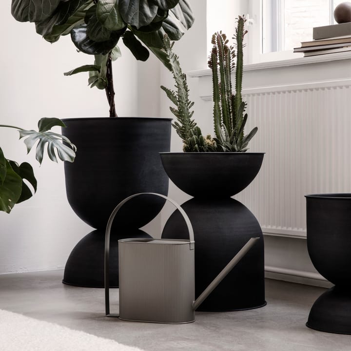 Hourglass kruka medium Ø41 cm, Svart-mörkgrå ferm LIVING