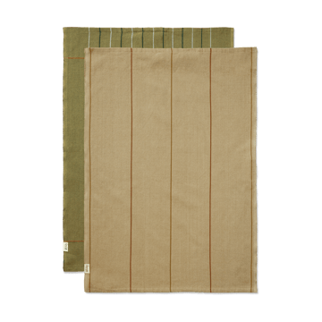 ferm LIVING Ito kökshandduk 50×70 cm 2-pack Seaweed-flax