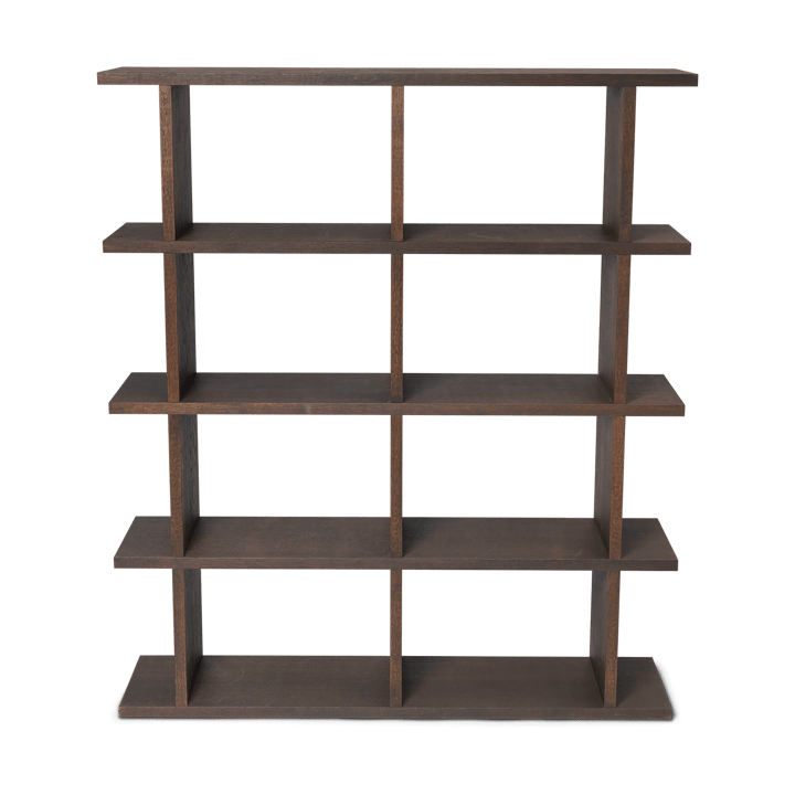 Kona bokhylla 2x4, Dark stained ferm LIVING