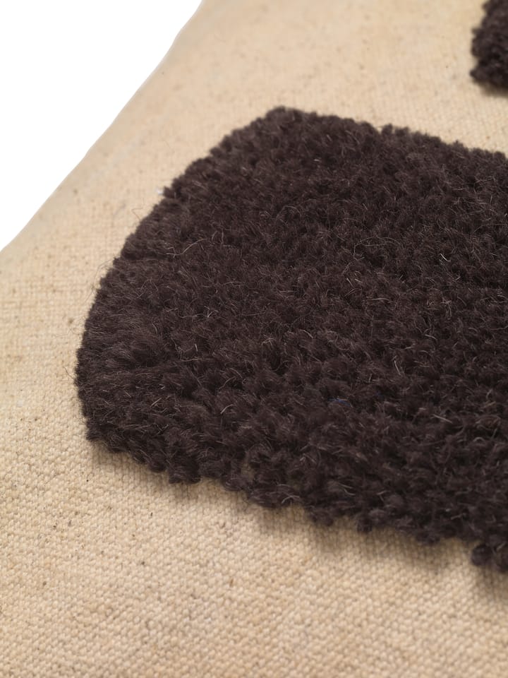 Lay kudde 50x50 cm, Sand / Dark Brown ferm LIVING