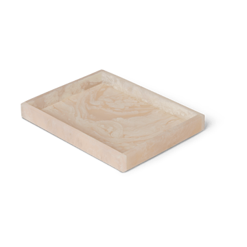 ferm LIVING Mist dekorationsbricka 15×20 cm Pearl