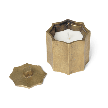 ferm LIVING Otte doftljus 23 h Brass finish