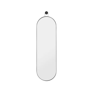 ferm LIVING Poise oval spegel svart