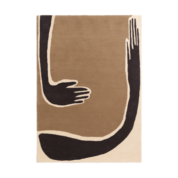 ferm LIVING Pose matta Coffee-off white 140×200 cm