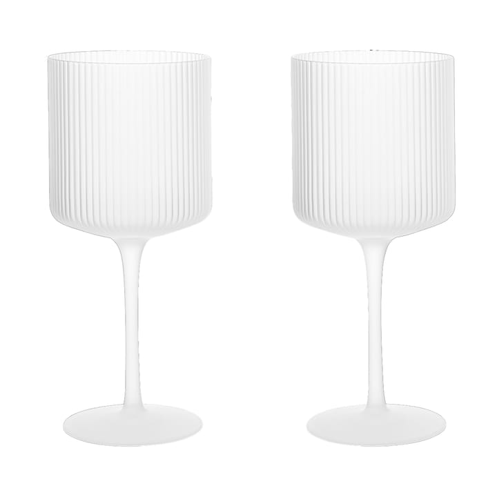 Ripple rödvinsglas 32,5 cl 2-pack, Frosted ferm LIVING