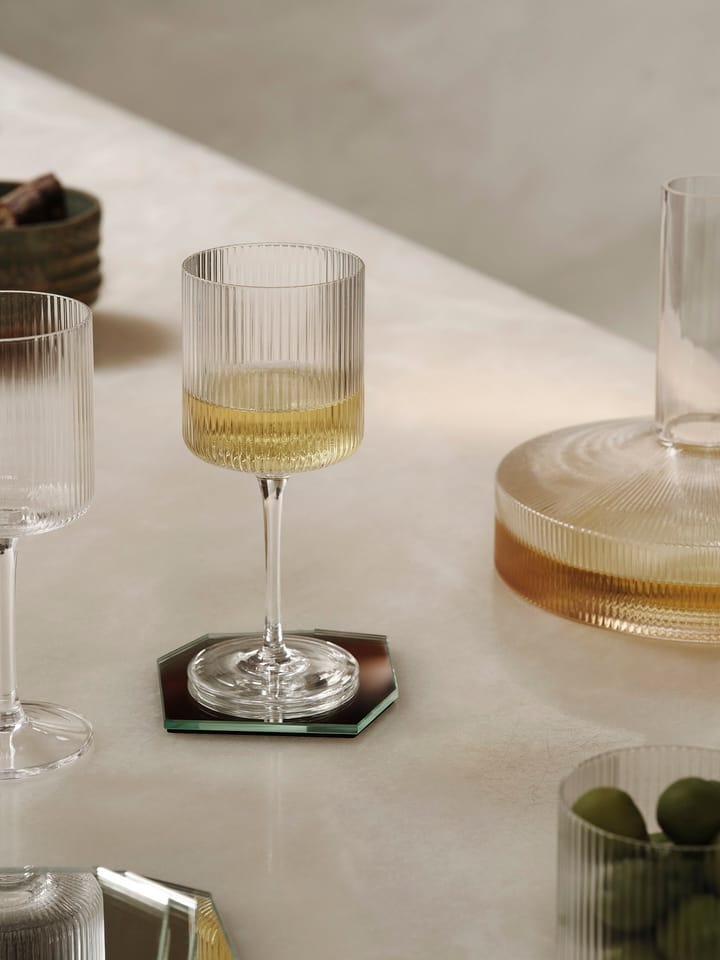 Ripple vitvinsglas 26 cl 2-pack, Clear ferm LIVING