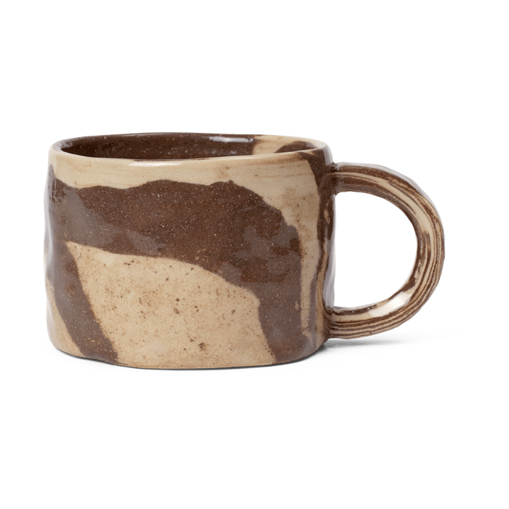 Ryu mugg låg 20 cl, Sand-brown ferm LIVING