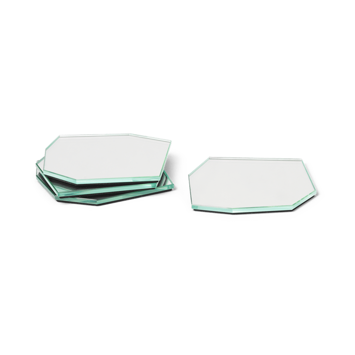 Shard glasunderlägg 4-pack, Mirror ferm LIVING