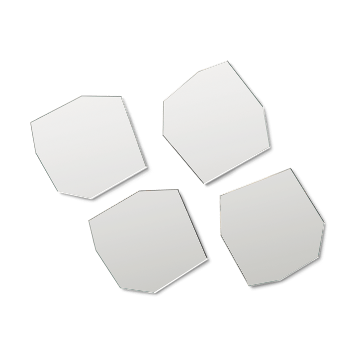 Shard glasunderlägg 4-pack, Mirror ferm LIVING