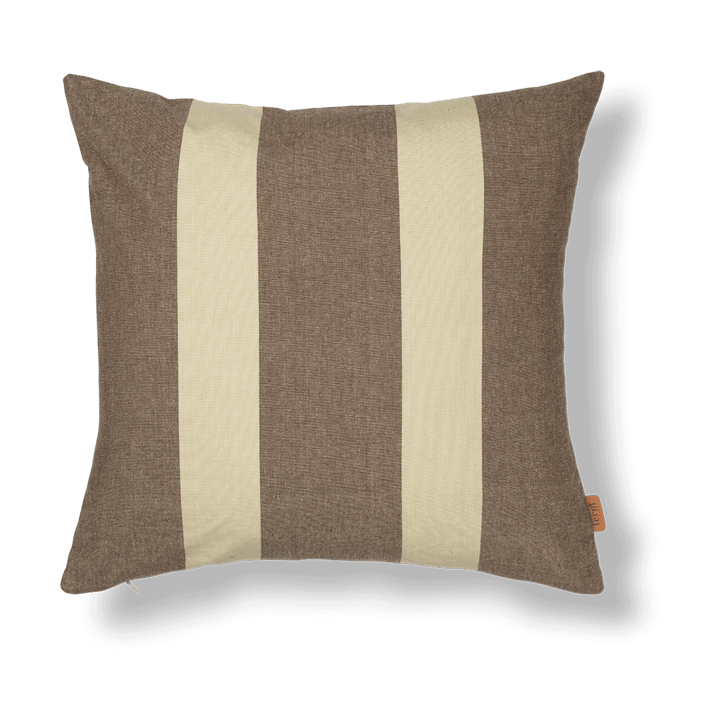 Strand outdoor kuddfodral 50x50 cm, Carob brown-parchment ferm LIVING