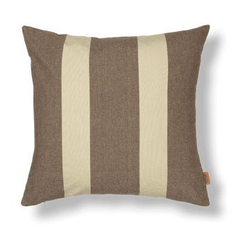 ferm LIVING Strand outdoor kuddfodral 50×50 cm Carob brown-parchment