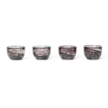 ferm LIVING Tinta äggkoppar 4-pack Ø4,8 cm Deep Brown