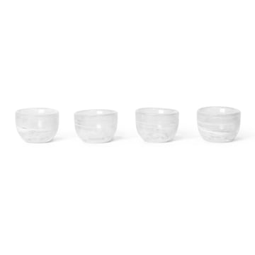 ferm LIVING Tinta äggkoppar 4-pack Ø4,8 cm White