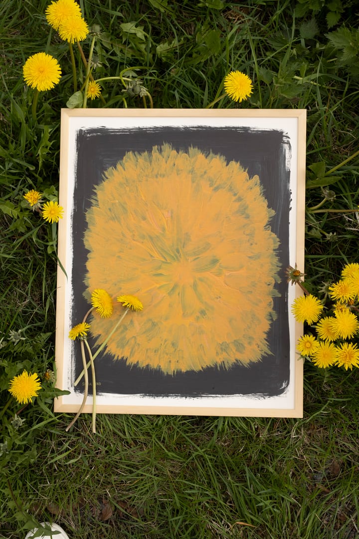 Dandelion poster 40x50 cm, Gul-svart Fine Little Day