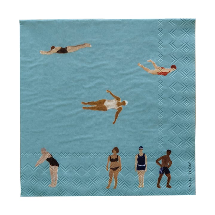 Swimmers pappersservetter 33x33 cm 25-pack - Multi - Fine Little Day