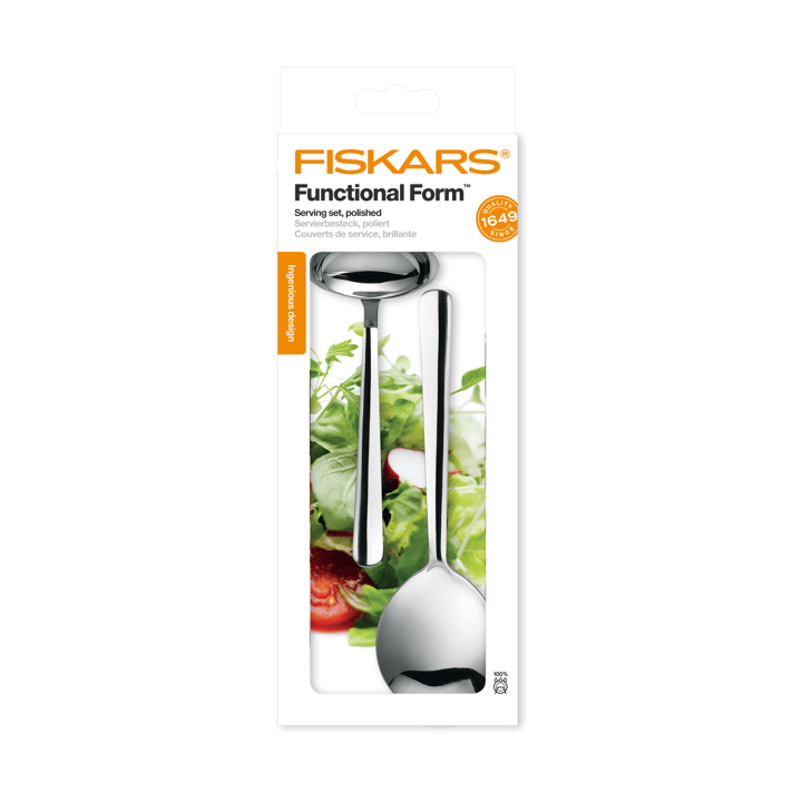 Functional Form serveringsbestick 2 delar, Blank Fiskars