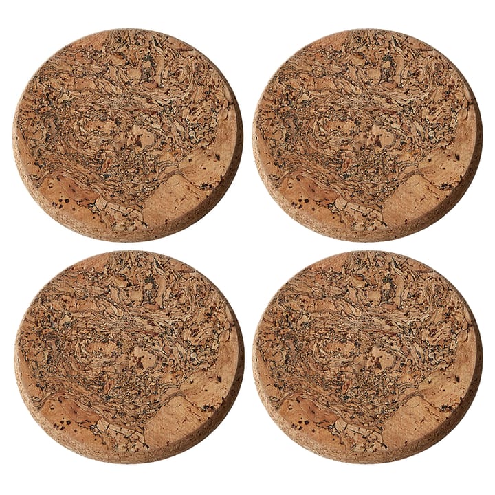 Cork glasunderlägg 4-pack - Natural - Formgatan