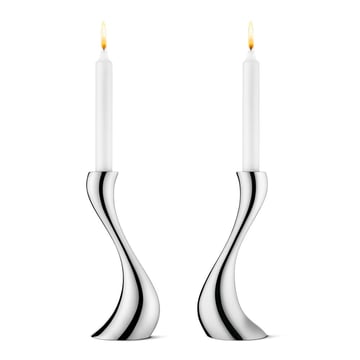 Georg Jensen Cobra ljusstake 2-pack medium 20 cm