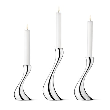 Georg Jensen Cobra ljusstake 3-pack rostfritt stål