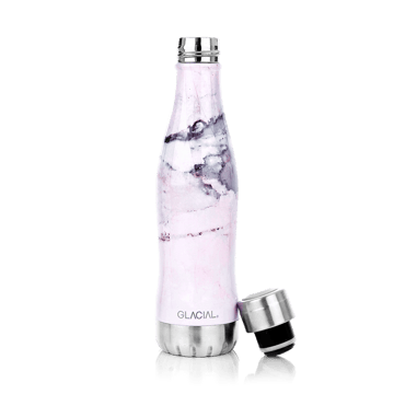 Glacial Glacial vattenflaska 400 ml Pink marble