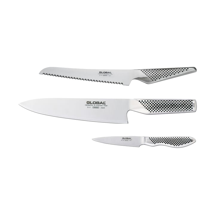 Global G-23861 knivset 3 delar - Rostfritt stål - Global