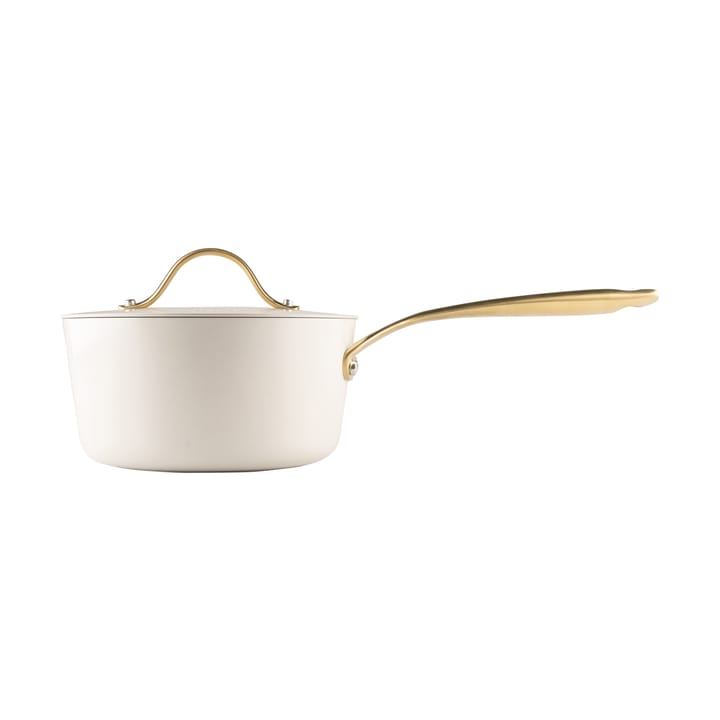 Heirol Royal Pearl saucepanna med lock Ø18 cm - Vit-guld - Heirol