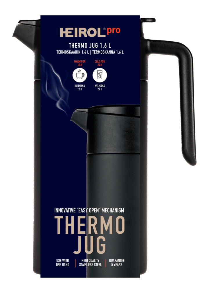 Heirol termoskanna 1,6 l, Svart Heirol