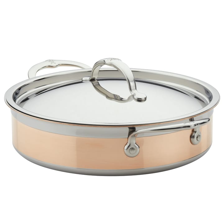 Hestan Copperbond traktörpanna med lock - 3,3 l - Hestan