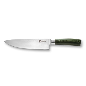 Hexclad Hexclad kockkniv 67-lager Damaskus 20 cm Grön