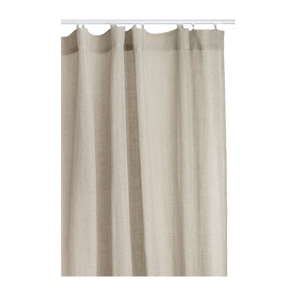 Himla Sirocco gardin med veckband 270x250 cm Natur