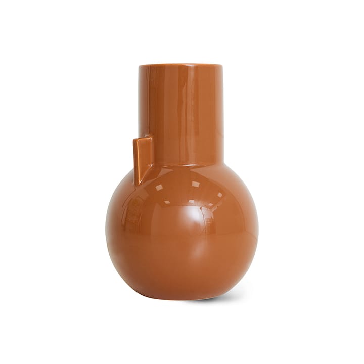 Ceramic vas small 26 cm, Caramel HKliving