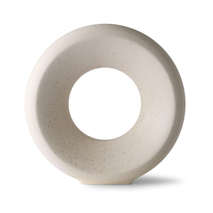 Circle vas M 24,5 cm, White speckled HKliving