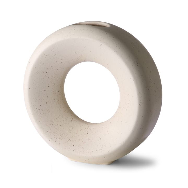 Circle vas M 24,5 cm, White speckled HKliving