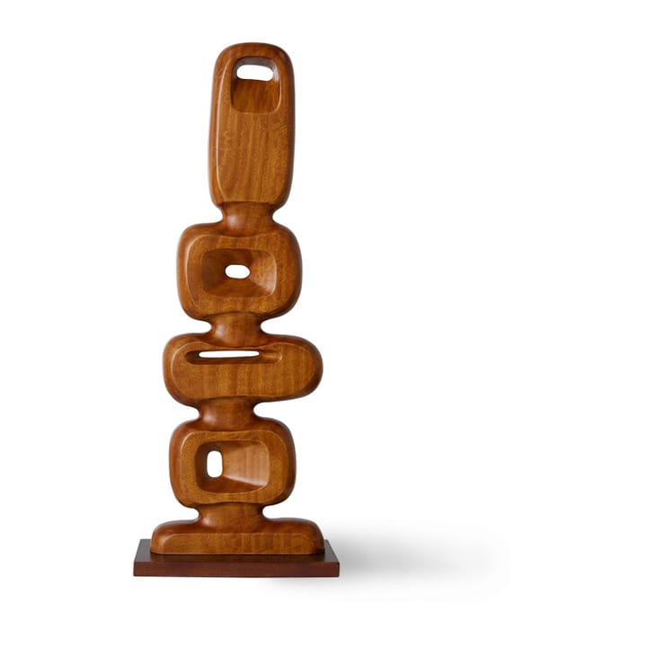 Hand carved wooden sculpture 71 cm, Brown HKliving