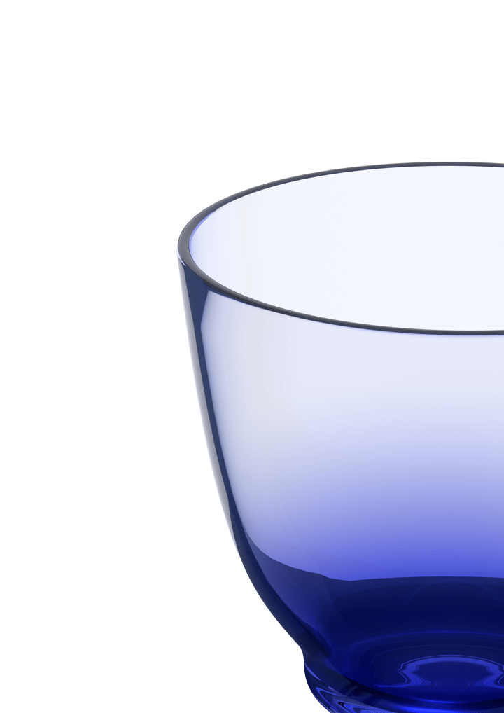 Flow vattenglas 35 cl, Mörkblå Holmegaard