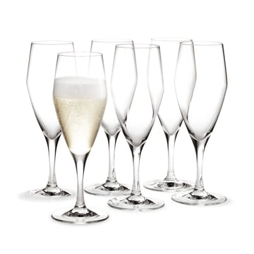 Holmegaard Perfection champagneglas 23 cl 6-pack Klar