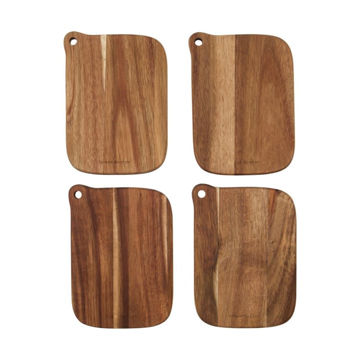 Eya skärbräda 13x18 cm 4-pack - Acacia - House Doctor